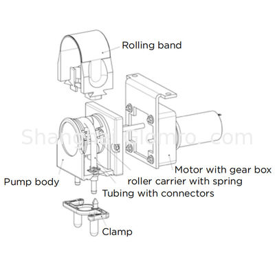 20251357 10rpm Peristaltic Pump Gas Analyzer Drainage Pump 20251355