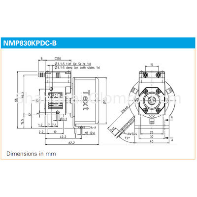 KNF Micro Vacuum Pump Diaphragm Sampling Pump NMP830KPDC-B / NMP830KVDC-B / NMP830KTDC-B