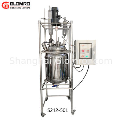 Double Layer Stainless Steel Reactor Electric Heated High Pressure Reactor 10L - 200L