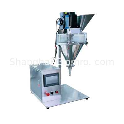 Food grade stainless steel vertical semi-automatic spiral drying canned coffee, milk powder filling machine