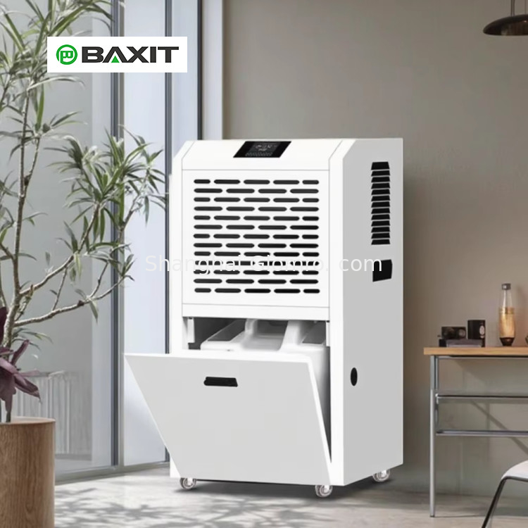 168L Industrial Dehumidifier Large Dehumidification Capacity Commercial Moisture Absorber for Workshops Warehouses